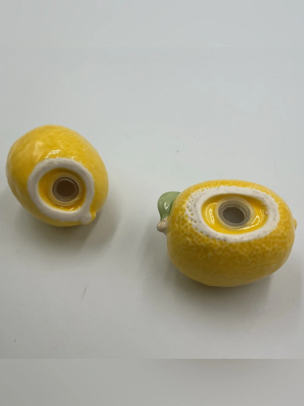 Creative Co-Op Lemon Salt & Pepper Shaker Set Spring Summer Decor Citrus Vintage